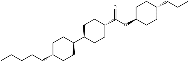 (反式,反式)-4'-戊基-[1,1'-联环己烷]-4-羧酸 反式-4-丙基环己基酯 结构式