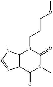 1H-Purine-2,6-dione, 3,9-dihydro-3-(3-methoxypropyl)-1-methyl- Structure