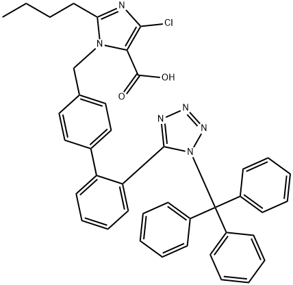 N-Trityl Losartan Carboxylic Acid 化学構造式