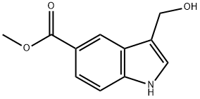 3-(HYDROXYMETHYL)-1H-INDOLE-5-CARBOXYLIC ACID METHYL ESTER Struktur