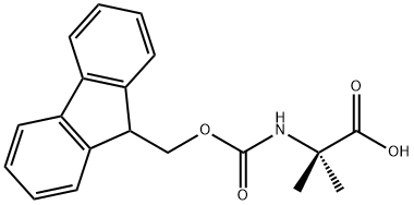 2-[(9H-フルオレン-9-イルメトキシ)カルボニルアミノ]イソ酪酸 化学構造式