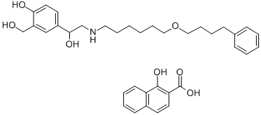 甲醇中沙米特罗溶液标准物质,94749-08-3,结构式