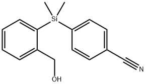 4-{[2-(Hydroxymethyl)phenyl]-dimethylsilyl}benzonitrile|4-{[2-(Hydroxymethyl)phenyl]-dimethylsilyl}benzonitrile