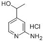2-Amino-4-(1'hydroxyethyl)-pyridine hydrochloride Structure