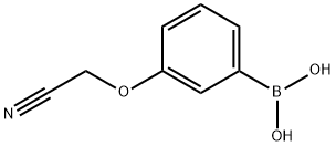 3-Cyanomethoxyphenylboronic acid Struktur
