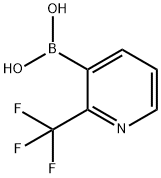2-(TRIFLUOROMETHYL)PYRIDINE-3-BORONIC ACID, 947533-39-3, 结构式