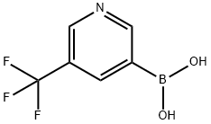 5-(トリフルオロメチル)ピリジン-3-イルボロン酸 化学構造式