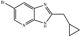 6-Bromo-2-cyclopropylmethyl-3H-imidazo[4,5-b]pyridine Structure