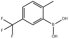 2-甲基-5-三氟甲基苯硼酸, 947533-96-2, 结构式