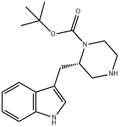 (S)-N1-BOC-2-(3-INDOLYLMETHYL)PIPERAZINE Structure