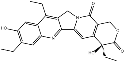 7,11-二乙基-10-羟基喜树碱, 947687-01-6, 结构式