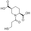 2,5-Piperidinedicarboxylic acid, 1-(3-mercapto-1-oxopropyl)-, cis- Structure
