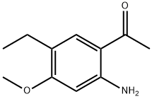 Ethanone,1-(2-amino-5-ethyl-4-methoxyphenyl)- Structure