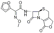(αZ)-α-(MethoxyiMino)-N-[(5aR,6R)-1,4,5a,6-tetrahydro-1,7-dioxo-3H,7H-azeto[2,1-b]furo[3,4-d][1,3]thiazin-6-yl]-2-furanacetaMide 化学構造式