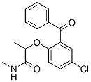 2-(2-benzoyl-4-chlorophenoxy)-N-methylpropionamide Structure