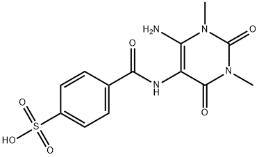 Benzenesulfonic  acid,  4-[[(6-amino-1,2,3,4-tetrahydro-1,3-dimethyl-2,4-dioxo-5-pyrimidinyl)amino]carbonyl]-,94781-74-5,结构式