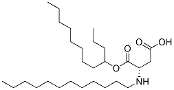 N-十二烷基-L-天冬氨酸-4-十二烷基酯 结构式