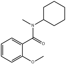 N-シクロヘキシル-2-メトキシ-N-メチルベンズアミド 化学構造式