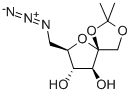 5-叠氮基-5-脱氧-1,2-O-亚异丙基B-D-果糖 结构式