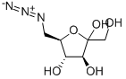 5-アジド-5-デオキシ-D-フルクトピラノース 化学構造式