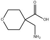 4-アミノメチルテトラヒドロピラン-4-カルボン酸 化学構造式