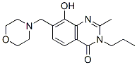 4(3H)-Quinazolinone,  8-hydroxy-2-methyl-7-(morpholinomethyl)-3-propyl-  (7CI) Struktur
