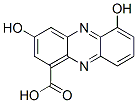3,6-ジヒドロキシ-1-フェナジンカルボン酸 化学構造式