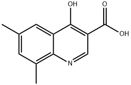 6,8-DIMETHYL-4-HYDROXYQUINOLINE-3-CARBOXYLIC ACID, 948288-96-8, 结构式