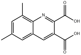 6,8-DIMETHYLQUINOLINE-2,3-DICARBOXYLIC ACID Structure
