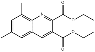 6,8-DIMETHYLQUINOLINE-2,3-DICARBOXYLIC ACID DIETHYL ESTER Struktur