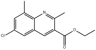 6-CHLORO-2,8-DIMETHYLQUINOLINE-3-CARBOXYLIC ACID ETHYL ESTER