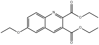 6-ETHOXYQUINOLINE-2,3-DICARBOXYLIC ACID DIETHYL ESTER Structure