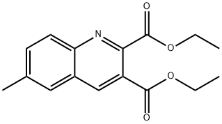 6-METHYLQUINOLINE-2,3-DICARBOXYLIC ACID DIETHYL ESTER Structure