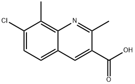 7-CHLORO-2,8-DIMETHYLQUINOLINE-3-CARBOXYLIC ACID Struktur