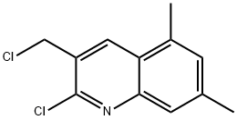 2-CHLORO-3-CHLOROMETHYL-5,7-DIMETHYLQUINOLINE Struktur