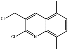 2-CHLORO-3-CHLOROMETHYL-5,8-DIMETHYLQUINOLINE Struktur