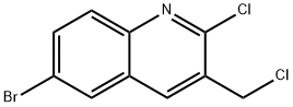 6-Bromo-2-chloro-3-chloromethylquinolin Struktur