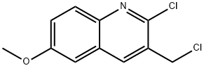 2-CHLORO-3-CHLOROMETHYL-6-METHOXYQUINOLINE Structure