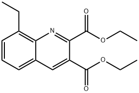 8-ETHYLQUINOLINE-2,3-DICARBOXYLIC ACID DIETHYL ESTER Structure
