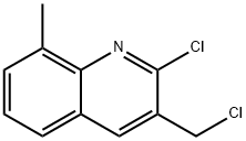 2-Chloro-3-chloromethyl-8-methylquinoline 化学構造式
