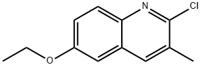 2-CHLORO-6-ETHOXY-3-METHYLQUINOLINE Struktur