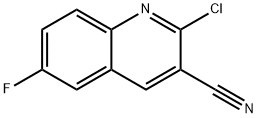2-CHLORO-6-FLUOROQUINOLINE-3-CARBONITRILE Structure