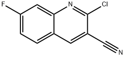 2-CHLORO-7-FLUOROQUINOLINE-3-CARBONITRILE Struktur