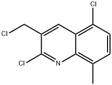 3-CHLOROMETHYL-2,5-DICHLORO-8-METHYLQUINOLINE Struktur