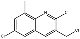 3-CHLOROMETHYL-2,6-DICHLORO-8-METHYLQUINOLINE Struktur