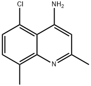 4-AMINO-5-CHLORO-2,8-DIMETHYLQUINOLINE Structure