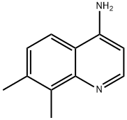 7,8-ジメチル-4-キノリンアミン 化学構造式