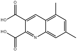 5,7-DIMETHYLQUINOLINE-2,3-DICARBOXYLIC ACID Structure
