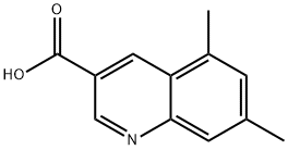 5,7-DIMETHYLQUINOLINE-3-CARBOXYLIC ACID Structure