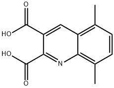 5,8-DIMETHYLQUINOLINE-2,3-DICARBOXYLIC ACID Structure